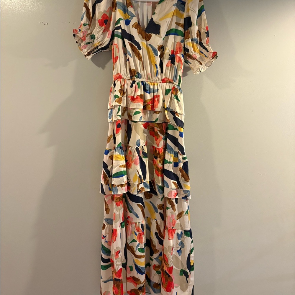 THML Colorful Abstract Maxi Dress